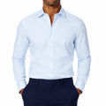 Camicia da uomo taglia L azzurro chiaro a maniche lunghe con colletto classico