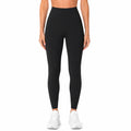 Leggings donna taglia S neri in tessuto elasticizzato a vita alta per allenamento