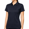Polo donna S blu navy a maniche corte vestibilità sagomata